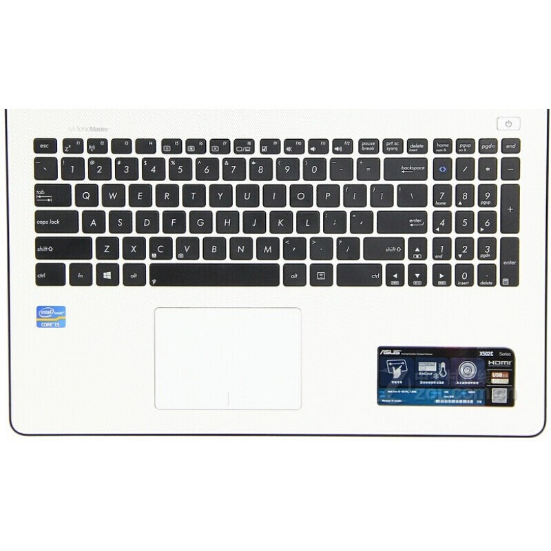 适用于华硕 R500 K50 FL500 D540 15.6英寸笔记本电脑键盘保护贴膜 半透白